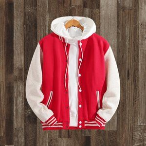 Red & White Varsity Baseball Jacket